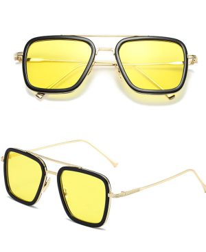 عینک تونی استارک رنگ زرد
